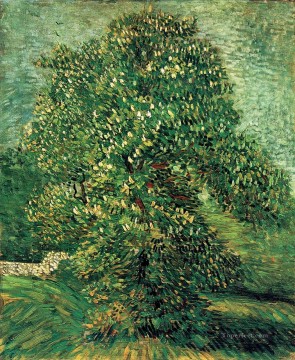 Chestnut Tree in Blossom 2 Vincent van Gogh Oil Paintings